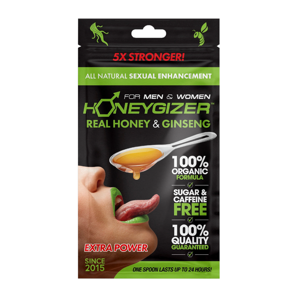 HONEYGIZER Male Sexual Enhancement- Real Honey & Ginseng (1 Spoon)