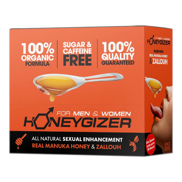 HONEYGIZER Male Sexual Enhancement- Real Manuka Honey & Zallouh (24 Spoons)