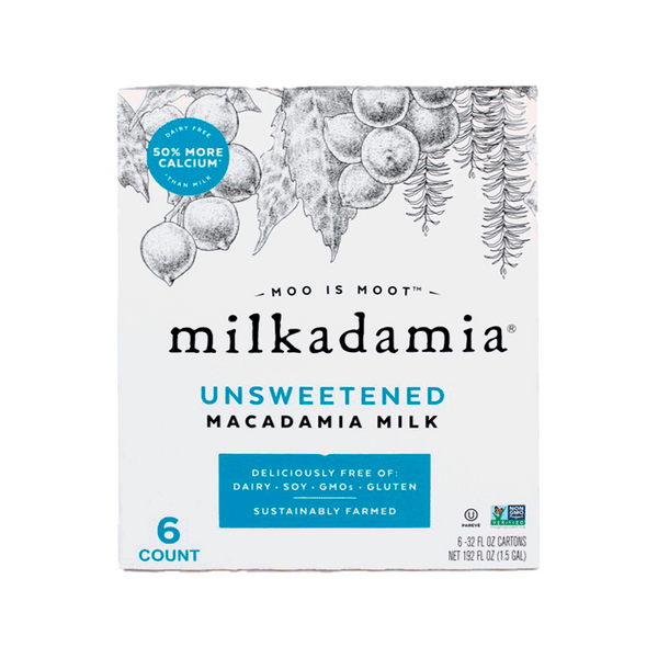 Milkadamia Milk Unsweetened (6 PK - 32 FL OZ)