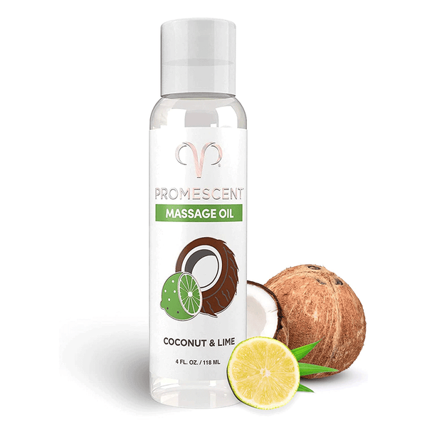 Promescent Massage Oil - Coco and Lime Scent (4 Fl OZ)