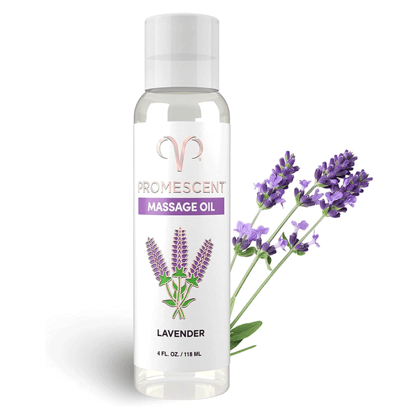 Promescent Massage Oil - Lavender Scent (4 Fl OZ)