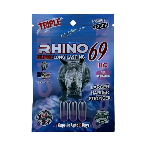 Rhino Power 2200K Triple Pills (3 Capsules Each)