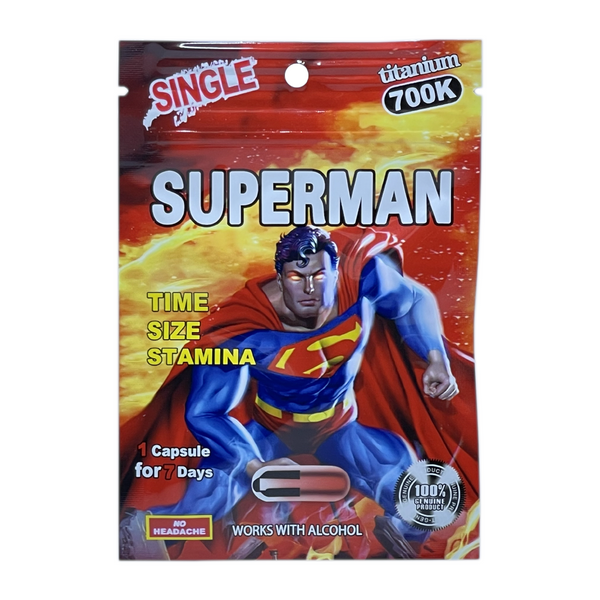 Superman Titanium 700K Pill (1 Capsule Each)