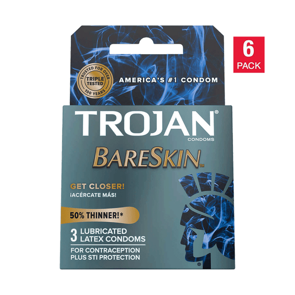 Trojan Bareskin Lubricated Latex Condoms (18 ct.)