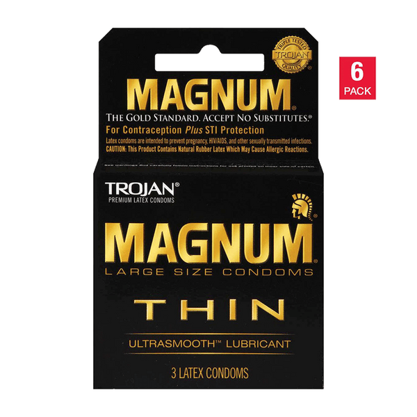 Trojan Magnum Thin Lubricated Latex Condoms (18 ct.)