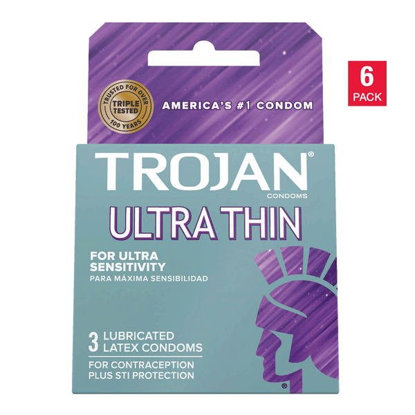 Trojan Ultra Thin Lubricated Latex Condoms (18 ct.)