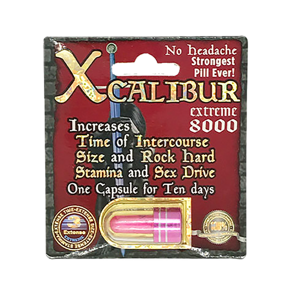 Xcalibur Extreme 8000 Pill (1 Capsule Each)