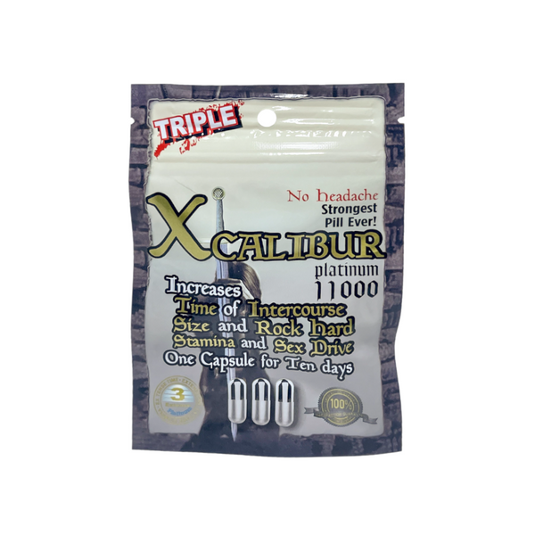 Xcalibur Platinum 11000 Triple Pill (3 Capsules Each)